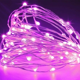ΣΕΙΡΑ 100 ΜΙΝΙ LED ΣΤΑΘΕΡΟ ΜΕ ΜΕΤΑΣΧΗΜΑΤΙΣΤΗ ΡΟΖ LED ΙΡ44 | MAGIC CHRISTMAS