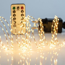 ΣΕΙΡΑ 300 MINI LED ΜΕ ΤΗΛΕΧΕΙΡΙΣΤΗΡΙΟ ΘΕΡΜΟ ΛΕΥΚΟ ΙΡ44 | MAGIC CHRISTMAS