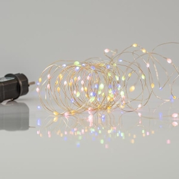 ΣΕΙΡΑ 100 ΜΙΝΙ LED 11 ΠΡΟΓΡΑΜΜΑΤΑ ΜΕ ΜΕΤΑΣΧΗΜΑΤΙΣΤΗ OPAL ΘΕΡΜΟ ΛΕΥΚΟ LED ΙΡ44 600-11742  | MAGIC CHRISTMAS