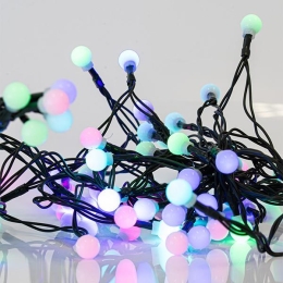 ΣΕΙΡΑ 80 LED 5mm ΛΕΥΚΕΣ ΜΠΑΛΕΣ RGB MULTI LED IP44 | MAGIC CHRISTMAS