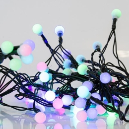 ΣΕΙΡΑ, 40 LED 5MM, 4,5V, ΛΕΥΚΕΣ ΜΠΑΛΕΣ, ΜΕ ΜΕΤΑΣΧΗΜΑΤΙΣΤΗ, ΠΡΑΣΙΝΟ ΚΑΛΩΔΙΟ, RGB, MULTI LED ΑΝΑ 10CM, ΠΡΟΕΚΤΑΣΗ ΠΑΡΟΧΗΣ 300CM, IP44 | MAGIC CHRISTMAS