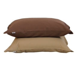 Μαξιλαροθήκες Σετ 2τμχ Oxford Deluxe Choco Anna Riska 50Χ70 100% Βαμβακοσατέν