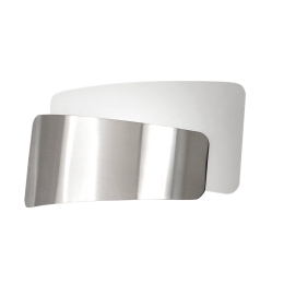 Φωτιστικό Τοίχου Slane Nickel 3177-21-178 Fabas Luce Μέταλλο,Γυαλί