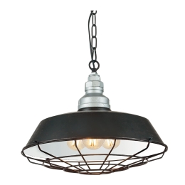 Φωτιστικό Οροφής Bazar Black 8031440312929 Μέταλλο