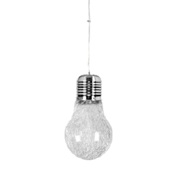 Φωτιστικό Οροφής Lampadina I-LAMPD/SOSP.15 Silver Αλουμίνιο,Γυαλί