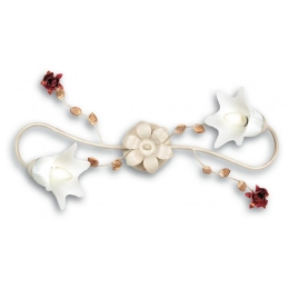 Φωτιστικό Οροφής/Τοίχου Rose ROSE/PL2 White Μέταλλο,Γυαλί