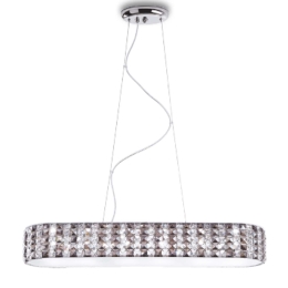 Φωτιστικό Οροφής Tango I-TANGO/S84X22 Silver Κρύσταλλο,Μέταλλο