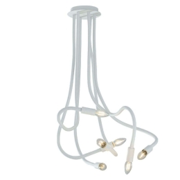 Φωτιστικό Οροφής Lover I-LOVER-6-BCO 6xE14 Φ18cm 100cm White Luce Ambiente Design Μέταλλο