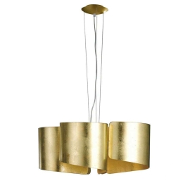 Φωτιστικό Οροφής Imagine I-IMAGINE-S5-ORO 5xE27 Φ63cm 120cm Gold Luce Ambiente Design Αλουμίνιο,Γυαλί