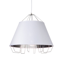 Φωτιστικό Οροφής Avantgarde OD8003WS White Μέταλλο,Ύφασμα