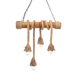Φωτιστικό Οροφής Vintage 932604BBR Natural Bamboo