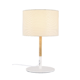 Φωτιστικό Επιτραπέζιο Textile & Crystal OD6508TWH White Μέταλλο,Ύφασμα