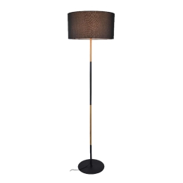 Φωτιστικό Δαπέδου Textile & Crystal OD6508FBK Black Μέταλλο,Ύφασμα