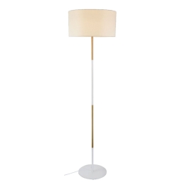 Φωτιστικό Δαπέδου Textile & Crystal OD6508FWH White Μέταλλο,Ύφασμα
