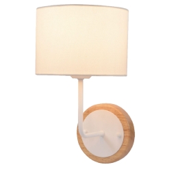 Φωτιστικό Τοίχου Textile & Crystal OD6508WWH White Μέταλλο,Ύφασμα