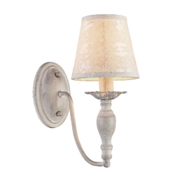 Φωτιστικό Τοίχου Textile & Crystal DL9501WWB White Μέταλλο,Ύφασμα