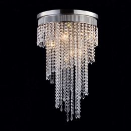 Φωτιστικό Οροφής Textile & Crystal DLA12227 Clear Κρύσταλλο,Μέταλλο