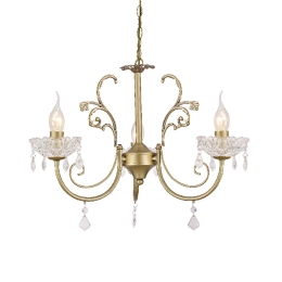 Φωτιστικό Οροφής Elegant DLA12153P Gold Κρύσταλλο,Μέταλλο