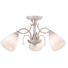 Φωτιστικό Οροφής Elegant DLA12123 White Μέταλλο,Γυαλί