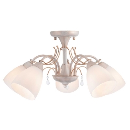 Φωτιστικό Οροφής Elegant DLA12125 White Μέταλλο,Γυαλί