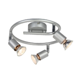 Φωτιστικό Οροφής - Σποτ Ροζέτα MC634SL3G 3ΧGU10 Trinity Silver Aca Decor Μέταλλο