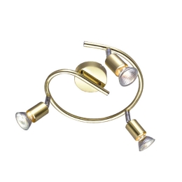 Φωτιστικό Οροφής Spot Luminaires MC634PB3G Gold Μέταλλο