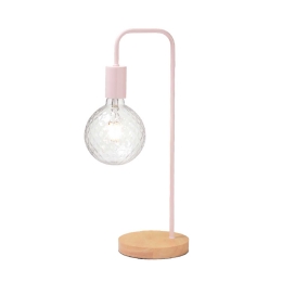 Φωτιστικό Επιτραπέζιο Table & Floor Luminaires KS1755TPW Pink Metal,Wood