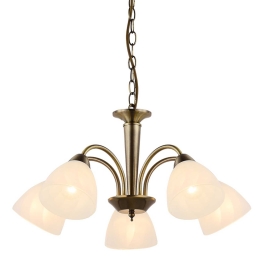 Φωτιστικό Οροφής Elegant & Primary DLX7395BR Bronze Μέταλλο,Γυαλί