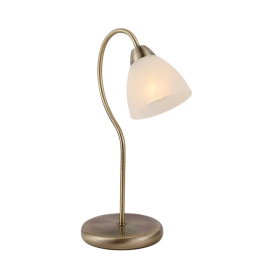 Φωτιστικό Επιτραπέζιο Elegant & Primary DLX7391TBR Bronze Μέταλλο,Γυαλί