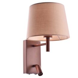 Φωτιστικό Τοίχου Mix & Match OD5617WDLED Brown Μέταλλο,Ύφασμα
