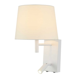 Φωτιστικό Τοίχου Mix & Match OD5617WLED White Μέταλλο,Ύφασμα