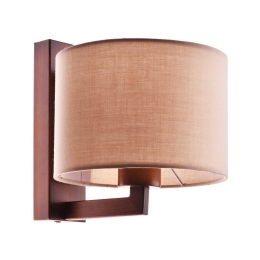 Φωτιστικό Τοίχου Mix & Match OD5612WD Brown Μέταλλο,Ύφασμα