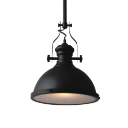 Φωτιστικό Οροφής Vintage KS1300P311BK Black Μέταλλο