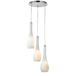 Φωτιστικό Οροφής Style DLA5203A White Μέταλλο,Γυαλί