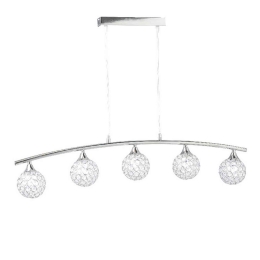 Φωτιστικό Οροφής Crystal AD2012005P Clear Κρύσταλλο,Μέταλλο