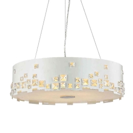 Φωτιστικό Οροφής Crystal DLA7983 White Κρύσταλλο,Μέταλλο
