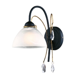 Φωτιστικό Τοίχου Elegant W39491 White Μέταλλο,Γυαλί