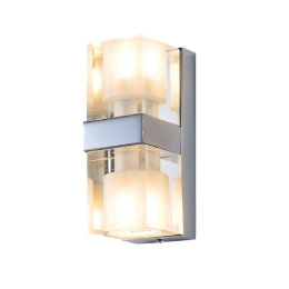 Φωτιστικό Τοίχου Wall & Ceiling Luminairies AD01052 Clear Μέταλλο,Γυαλί