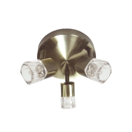 Φωτιστικό Spot Luminairies 0901063GAB Bronze Μέταλλο,Γυαλί