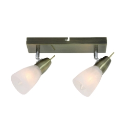 Φωτιστικό Spot Luminairies MC542GAB2 Bronze Μέταλλο,Γυαλί
