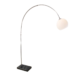 Φωτιστικό Δαπέδου Table & Floor Luminairies MF70261B Black Μέταλλο,Γυαλί