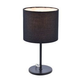 Φωτιστικό Επιτραπέζιο Table & Floor Luminairies MT3000B Black Μέταλλο,Ύφασμα