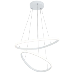 Φωτιστικό Οροφής 2019 Φ80 Led 3000K 45W Φ40+60cm Sandy White Αλουμίνιο, Πλαστικό