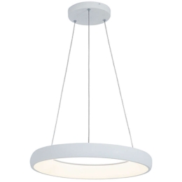 Φωτιστικό Οροφής 2053 Led 3000K 50W Φ60cm Sandy White Αλουμίνιο,Ακρυλικό