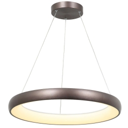 Φωτιστικό Οροφής 2063 Led 3000K 60W Φ80cm Brushed Coffee Αλουμίνιο,Ακρυλικό