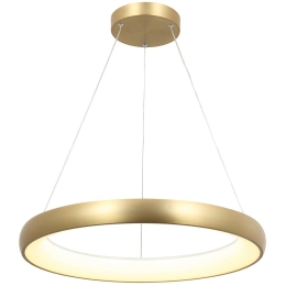 Φωτιστικό Οροφής 2062 Led 3000K 60W Φ80cm Brushed Gold Matt Αλουμίνιο,Ακρυλικό