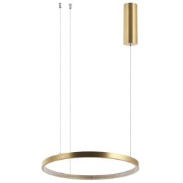Φωτιστικό Οροφής Κύκλος 2006 Led 3000K 36W Φ60cm Brushed Gold Matt Αλουμίνιο,Ακρυλικό