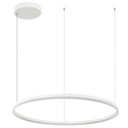 Φωτιστικό Οροφής Κύκλος 20265 Led 3000K 84W Φ120cm White Matt Αλουμίνιο,Ακρυλικό