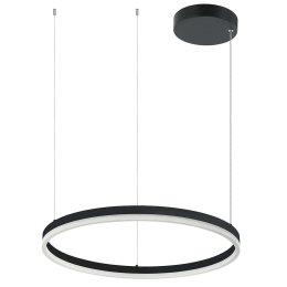 Φωτιστικό Οροφής Κύκλος 20260 Led 3000K 42W Φ60cm Black Matt Αλουμίνιο,Ακρυλικό