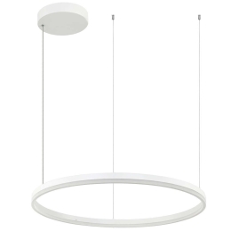 Φωτιστικό Οροφής Κύκλος 20263 Led 3000K 55W Φ80cm White Matt Αλουμίνιο,Ακρυλικό